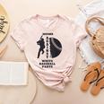 Retro Moms Against Baseball Pants Baseball Mom Women's Heather T-Shirt Heather Peach