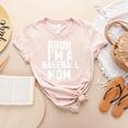 Sarcastic Bruh Baseball Mom Fan Gear For Mama Life Women's Heather T-Shirt Heather Peach Sarcastic Bruh Baseball Mom Fan Gear For Mama Life Women's Heather T-Shirt Heather Peach
