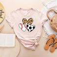 Soccer Baseball Heart Soccer Baseball Mom Women's Heather T-Shirt Heather Peach Soccer Baseball Heart Soccer Baseball Mom Women's Heather T-Shirt Heather Peach
