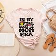 In My Softball Baseball Mom Era Retro Groovy Mom Of Both Women's Heather T-Shirt Heather Peach In My Softball Baseball Mom Era Retro Groovy Mom Of Both Women's Heather T-Shirt Heather Peach
