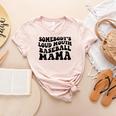Somebody's Loud Mouth Baseball Mama Baseball Mom Women's Heather T-Shirt Heather Peach Somebody's Loud Mouth Baseball Mama Baseball Mom Women's Heather T-Shirt Heather Peach