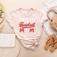 Somebody's Loud Mouth Baseball Mom Mama Premium Women's Heather T-Shirt Heather Peach