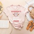 Somebody’s Loud Mouth Baseball Mom Women's Heather T-Shirt Heather Peach Somebody’s Loud Mouth Baseball Mom Women's Heather T-Shirt Heather Peach