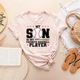 My Son Is My Favorite Baseball Player Baseball Mom Women's Heather T-Shirt Heather Peach My Son Is My Favorite Baseball Player Baseball Mom Women's Heather T-Shirt Heather Peach