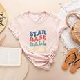 All Star Baseball Mom Women's Heather T-Shirt Heather Peach All Star Baseball Mom Women's Heather T-Shirt Heather Peach