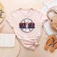 T Ball Mama Baseball Mama Baseball Mom Women's Heather T-Shirt Heather Peach