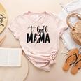 T-Ball Mama Baseball Mama Baseball Mom Women's Heather T-Shirt Heather Peach