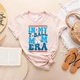 In My T-Ball Mom Era Baseball Mom Groovy Mother's Day Raglan Baseball Tee Women's Heather T-Shirt Heather Peach
