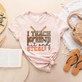 I Teach My Kids To Hit And Steal Baseball Moms Quote Women's Heather T-Shirt Heather Peach I Teach My Kids To Hit And Steal Baseball Moms Quote Women's Heather T-Shirt Heather Peach
