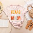 Texas Baseball Mom Design Baseball Player And Baseball Women's Heather T-Shirt Heather Peach Texas Baseball Mom Design Baseball Player And Baseball Women's Heather T-Shirt Heather Peach