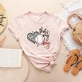 That's My Boy Leopard Heart Baseball Mom Premium Women's Heather T-Shirt Heather Peach
