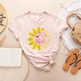 I Have Three Titles Baseball Mom Nurse And Caring Wife Mama Women's Heather T-Shirt Heather Peach