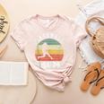 Vintage Baseball Mom Baseball Lover Women's Heather T-Shirt Heather Peach