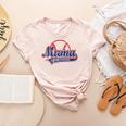 Vintage Baseball Mom Of The Rookies Women's Heather T-Shirt Heather Peach Vintage Baseball Mom Of The Rookies Women's Heather T-Shirt Heather Peach