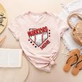 Warriors Home Plate Baseball Sports Baseball Mom Women's Heather T-Shirt Heather Peach