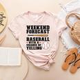 Weekend Forecast Baseball Baseball Mom Women's Heather T-Shirt Heather Peach Weekend Forecast Baseball Baseball Mom Women's Heather T-Shirt Heather Peach