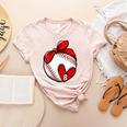 Womens Custom Baseball Mom Number 8 Heart For Mom Mommy Premium Women's Heather T-Shirt Heather Peach Womens Custom Baseball Mom Number 8 Heart For Mom Mommy Premium Women's Heather T-Shirt Heather Peach