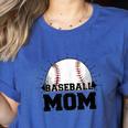 American Flag Patriotic Game Day Baseball Mom Women's Heather T-Shirt Heather True Royal American Flag Patriotic Game Day Baseball Mom Women's Heather T-Shirt Heather True Royal