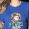 Artsy Baseball Mom Flowers Unique Game Day Ball Distressed Women's Heather T-Shirt Heather True Royal Artsy Baseball Mom Flowers Unique Game Day Ball Distressed Women's Heather T-Shirt Heather True Royal