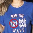 Baseball Ban The Wave Baseball Mom Player Coach Fan Women's Heather T-Shirt Heather True Royal Baseball Ban The Wave Baseball Mom Player Coach Fan Women's Heather T-Shirt Heather True Royal