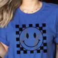 Baseball Game Day Baseball Mom Women's Heather T-Shirt Heather True Royal Baseball Game Day Baseball Mom Women's Heather T-Shirt Heather True Royal