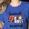 Baseball Mama Baseball Mom Cute T-Ball Mom Ballpark Mom Women's Heather T-Shirt Heather True Royal Baseball Mama Baseball Mom Cute T-Ball Mom Ballpark Mom Women's Heather T-Shirt Heather True Royal
