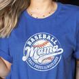Baseball Mama Baseball Mom Matching Family Crazy Proud Women's Heather T-Shirt Heather True Royal