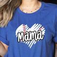 Baseball Mama Scribble Heart Baseball Mom Sports Team Tball Women's Heather T-Shirt Heather True Royal Baseball Mama Scribble Heart Baseball Mom Sports Team Tball Women's Heather T-Shirt Heather True Royal