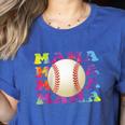 Baseball Mama Sport Women Proud Baseball Mom Raglan Baseball Tee Women's Heather T-Shirt Heather True Royal