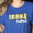 Baseball Mama Yellow Leopard Print Baseball Mom Gear Sports Women's Heather T-Shirt Heather True Royal Baseball Mama Yellow Leopard Print Baseball Mom Gear Sports Women's Heather T-Shirt Heather True Royal