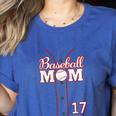 Baseball Mom 17 Number 17 Jersey Team Numbered Jersey Women's Heather T-Shirt Heather True Royal Baseball Mom 17 Number 17 Jersey Team Numbered Jersey Women's Heather T-Shirt Heather True Royal