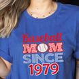 Baseball Mom Since 1979 Women's Heather T-Shirt Heather True Royal Baseball Mom Since 1979 Women's Heather T-Shirt Heather True Royal