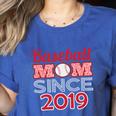 Baseball Mom Since 2019 Women's Heather T-Shirt Heather True Royal