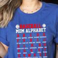 Baseball Mom Alphabet Parent Mama Player Game Sport Fan Women's Heather T-Shirt Heather True Royal Baseball Mom Alphabet Parent Mama Player Game Sport Fan Women's Heather T-Shirt Heather True Royal