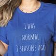Baseball Mom And Coach Quote For Gameday Women's Heather T-Shirt Heather True Royal Baseball Mom And Coach Quote For Gameday Women's Heather T-Shirt Heather True Royal