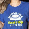 Baseball Mom Coach's Wife All In One Sports Player Coach Women's Heather T-Shirt Heather True Royal Baseball Mom Coach's Wife All In One Sports Player Coach Women's Heather T-Shirt Heather True Royal