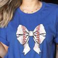 Baseball Mom Coquette Bow Mother's Day Baseball Mom Tees Women's Heather T-Shirt Heather True Royal Baseball Mom Coquette Bow Mother's Day Baseball Mom Tees Women's Heather T-Shirt Heather True Royal