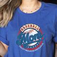 Baseball Mom Crazy Proud Always Loud Mother's Day Women's Heather T-Shirt Heather True Royal Baseball Mom Crazy Proud Always Loud Mother's Day Women's Heather T-Shirt Heather True Royal