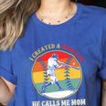 Baseball Mom I Created A Monster He Calls Me Mom Women's Heather T-Shirt Heather True Royal Baseball Mom I Created A Monster He Calls Me Mom Women's Heather T-Shirt Heather True Royal