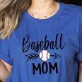 Baseball Mom Cute Arrow Father's Mother's Xmas Day Women's Heather T-Shirt Heather True Royal