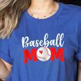 Baseball Mom Cute Letter Print Women Cute Mother's Day Women's Heather T-Shirt Heather True Royal Baseball Mom Cute Letter Print Women Cute Mother's Day Women's Heather T-Shirt Heather True Royal