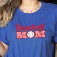 Baseball Mom Cute Mother Fans Baseball Graphic Women's Heather T-Shirt Heather True Royal Baseball Mom Cute Mother Fans Baseball Graphic Women's Heather T-Shirt Heather True Royal
