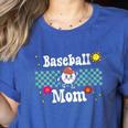 Baseball Mom Cute Retro Look Mothers Will Love Women's Heather T-Shirt Heather True Royal Baseball Mom Cute Retro Look Mothers Will Love Women's Heather T-Shirt Heather True Royal