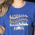 Baseball Mom Distressed Vintage Sports Player Calls Me Mom Women's Heather T-Shirt Heather True Royal
