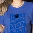 In My Baseball Mom Ear Blue Women's Heather T-Shirt Heather True Royal