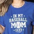 In My Baseball Mom Era Cool Mommy Women's Heather T-Shirt Heather True Royal In My Baseball Mom Era Cool Mommy Women's Heather T-Shirt Heather True Royal