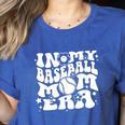 In My Baseball Mom Era Baseball Mama Groovy Sports Parent Women's Heather T-Shirt Heather True Royal In My Baseball Mom Era Baseball Mama Groovy Sports Parent Women's Heather T-Shirt Heather True Royal