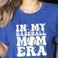 In My Baseball Mom Era Baseball Mama Mother's Day Women's Heather T-Shirt Heather True Royal In My Baseball Mom Era Baseball Mama Mother's Day Women's Heather T-Shirt Heather True Royal