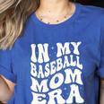Baseball Mom In My Baseball Mom Era Mama Sports Mom Women's Heather T-Shirt Heather True Royal
