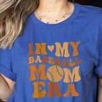 In My Baseball Mom Era For Mama Women's Heather T-Shirt Heather True Royal In My Baseball Mom Era For Mama Women's Heather T-Shirt Heather True Royal